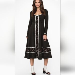 Gunne SAX floral Maxi Dress Prairie Vtg Rare Find Size XS